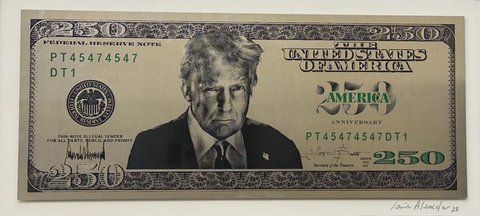 Administraţia Trump promovează introducerea unei bancnote de 250 de dolari cu chipul preşedintelui