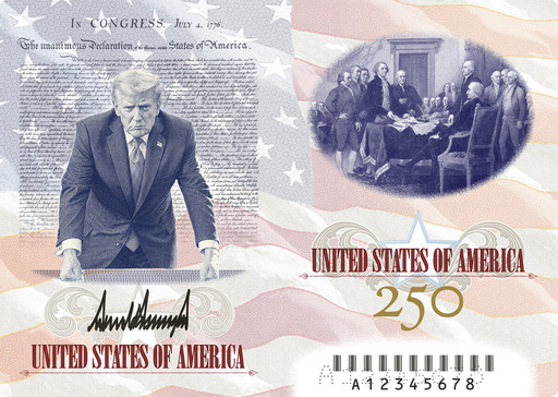 Trump prezintă un nou paşaport american, cu o fotografie memorabilă a sa
