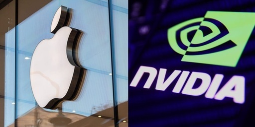 Gigantul cipurilor Nvidia îşi pierde locul de cea mai mare capitalizare de piaţă în favoarea Apple
