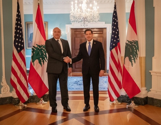 Marco Rubio salută Libanul pentru ”demersul său către pace” în urma unei întâlniri, la Washington, cu preşedintele libanez Joseph Aoun