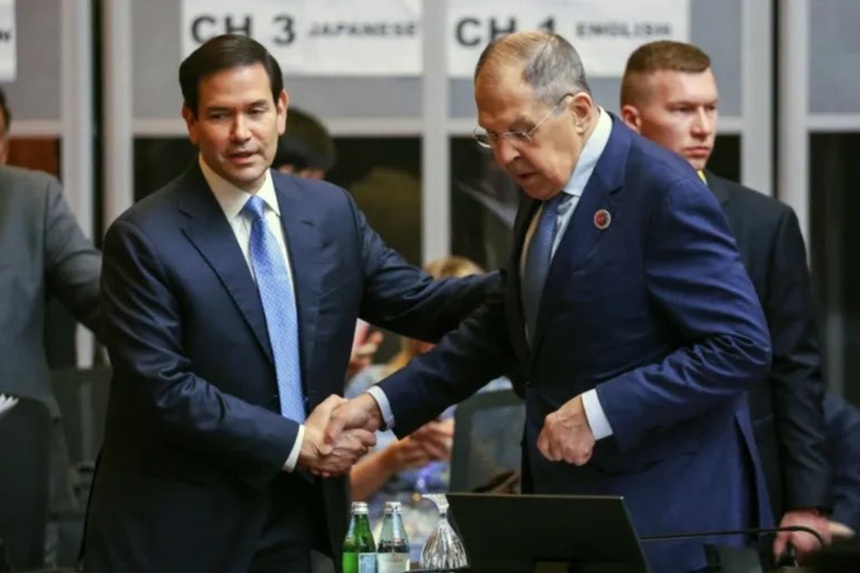 Discuții între ministrul rus de Externe, Serghei Lavrov, și secretarul de stat al SUA, Marco Rubio