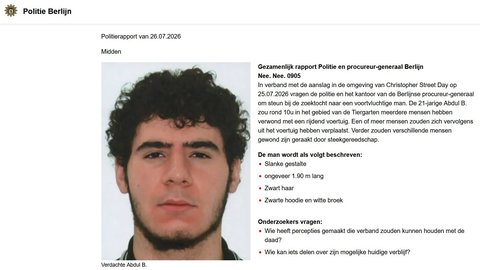 Suspectul care a intrat cu maşina în mulţimea de la parada Gay Pride din Berlin a fost identificat. El are 21 ani