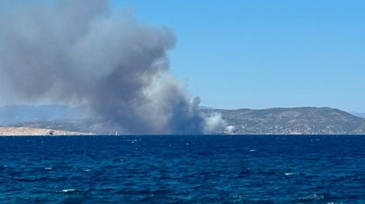 Un cuplu de bătrâni a murit în urma incendiilor care au cuprins insula greacă Salamina