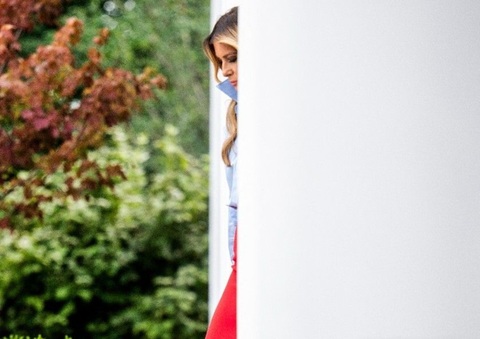 Melania Trump revine la Casa Albă, la un eveniment în Grădina Trandafirilor, după o lună departe de public, în timp ce iau amploare zvonuri despre o legătură amoroasă între Donad Trump şi una dintre asistentele sale, Natalie Harp