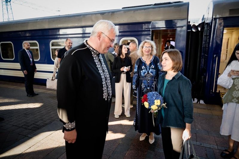 Maia Sandu și liderii Marii Britanii, Estoniei, Luxemburgului și președintele Consiliului European au sosit la Kiev pentru a marca Ziua Independenței Ucrainei