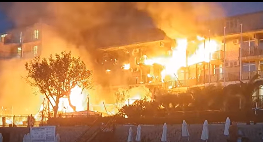 Bulgaria - Incendiu de amploare la Sozopol, turişti evacuaţi din hoteluri - FOTO, VIDEO

