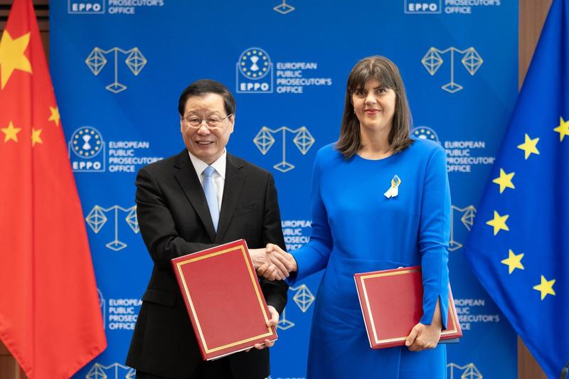 Parchetul European semnează un acord cu Procuratura Supremă a Poporului din China, pentru consolidarea cooperării
