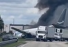 Incident la Aeroportul Internaţional din Miami: Un avion cargo al Amazon a ieşit de pe pistă. Fum gros în imaginile apărute în mediul online - VIDEO