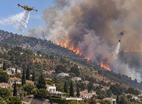 Trei răniţi în Spania, într-un incendiu de pădure în zona turistică Costa del Sol, în apropierea unui sat cu o comunitate importantă de străini, mai ales britanici