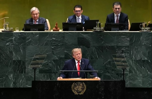 Trump anunţă, la ONU, că are de ales între a ”aneantiza” şi încheia un ”acord” cu Iranul şi cere lumii să-l izoleze, anunţă un acord între Rusia şi Ucraina ”mai repede decât am crede” şi două baze în Groenlanda, cere ţărilor să iasă din CPI, 