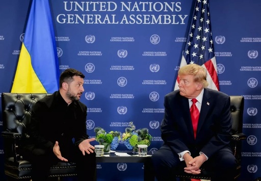 Trump dă asigurări, într-o întâlnire cu Zelenski, în marja Adunţării Generale a ONU, la New York, că are o ”relaţie foarte bună” cu el şi laudă ”foarte bunii combatanţi ucraineni”
