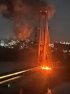Un mort şi trafic restricţionat peste fluviul Nipru la Kiev, unde un pod a fost bombardat de ruşi pentru a treia oară într-o zi