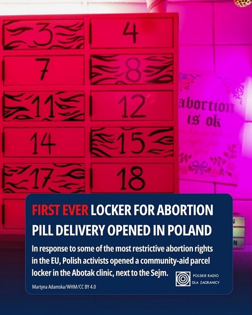 Activiştii polonezi au lansat „primul dulap de livrare a pastilelor pentru avort din lume” cu scopul de a ocoli interdicţia aproape totală
