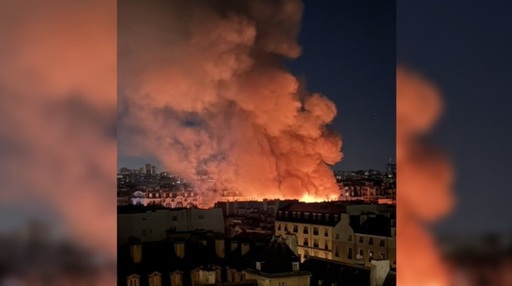 Piaţa Copiilor Roşii de la Paris, un monument istoric, devastată de un incendiu
