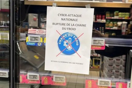 Zi neagră în supermarketurile franceze în urma unui atac cibernetic de amploare care a afectat în special frigiderele. Acestea s-au încălzit la 50 de grade. Tone de marfă congelată a trebuit aruncată