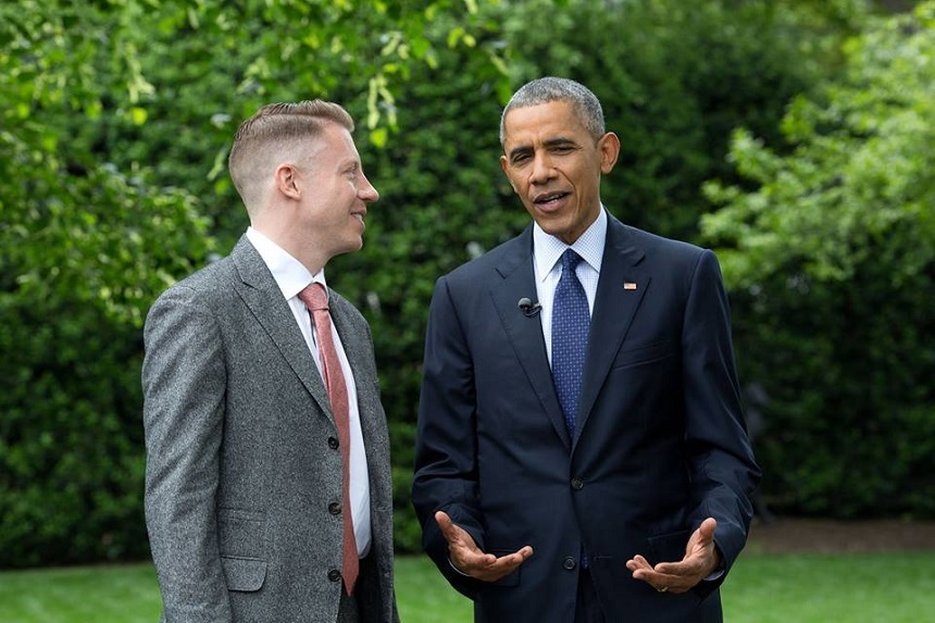 Rapperul Macklemore a discutat cu preşedintele Barack Obama, la Casa Albă, despre dependenţa de droguri