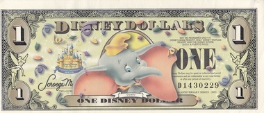 Grupul Disney renunţă la activitatea de tipărire a propriilor dolari