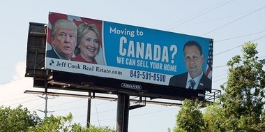 O firmă americană de tranzacţii imobiliare îşi face reclamă prezentând mutarea în Canada ca alternativă la Trump şi Clinton
