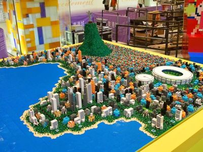 Lego a prezentat un model miniatural al oraşului Rio de Janeiro, realizat cu ocazia Jocurilor Olimpice 2016