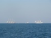 Peste 100.000 de persoane au vizitat Regata Marilor Veliere; navele au plecat către Rusia duminică după-amiază