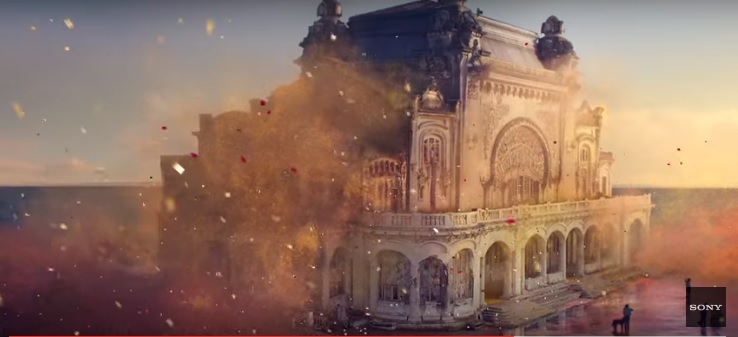Sony a folosit 4.000 de baloane într-o reclamă filmată în Cazinoul din Constanţa. VIDEO