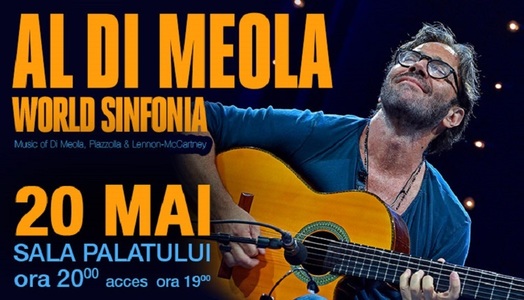 Chitaristul Al Di Meola va concerta la Bucureşti pe 20 mai; Biletele costă între 59 şi 629 de lei