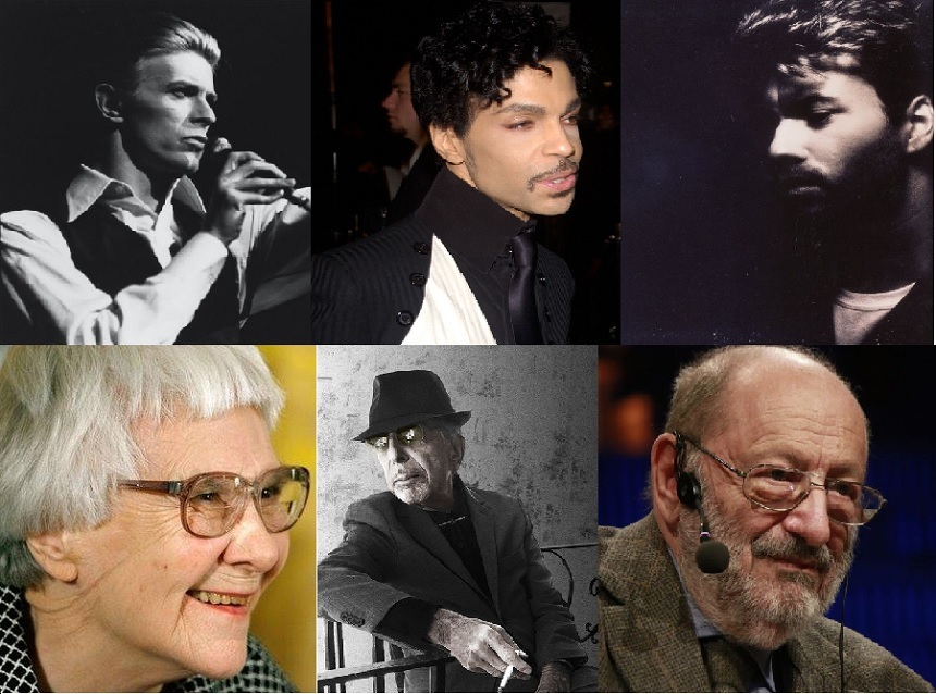 CRONOLOGIE: Marii dispăruţi ai anului 2016 - David Bowie, Prince, Umberto Eco, Harper Lee, Leonard Cohen şi George Michael