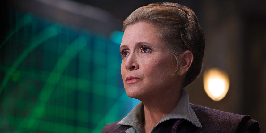 Carrie Fisher a finalizat filmările de la următorul lungmetraj din seria ”Star Wars” în luna iulie