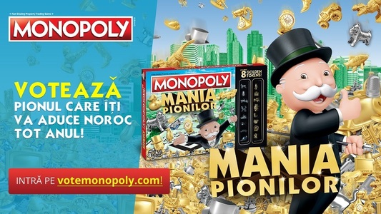 Versiunea clasică a jocului Monopoly îşi schimbă pionii după 82 de ani, cu piese votate de fanii din întreaga lume