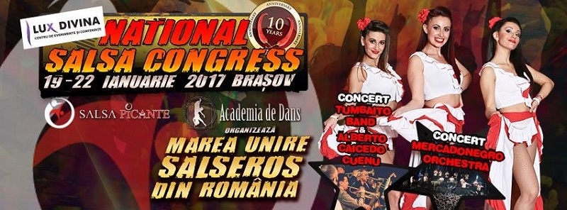 Congresul Naţional de Salsa va avea loc la Braşov în perioada 19 - 22 ianuarie 2017