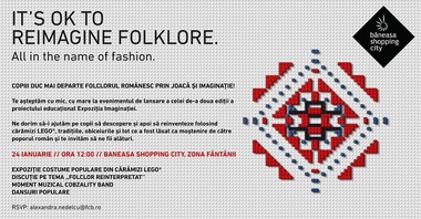 O expoziţie de costume tradiţionale din cărămizi Lego va fi deschisă marţi, la Băneasa Shopping City