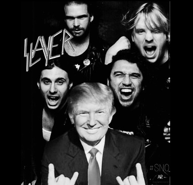 Trupa Slayer, criticată dur pe Instagram, din cauza unei fotografii cu Donald Trump şi a unor comentarii homofobe