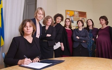 Vicepremierul Suediei a parodiat pe Facebook o fotografie oficială cu Donald Trump 