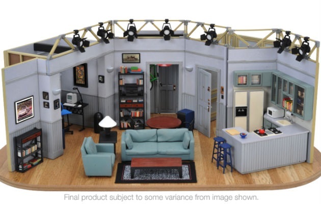 Jucării sub forma unor versiuni miniaturale ale apartamentului din ”Seinfeld”, create de Warner Bros., puse în vânzare pe internet