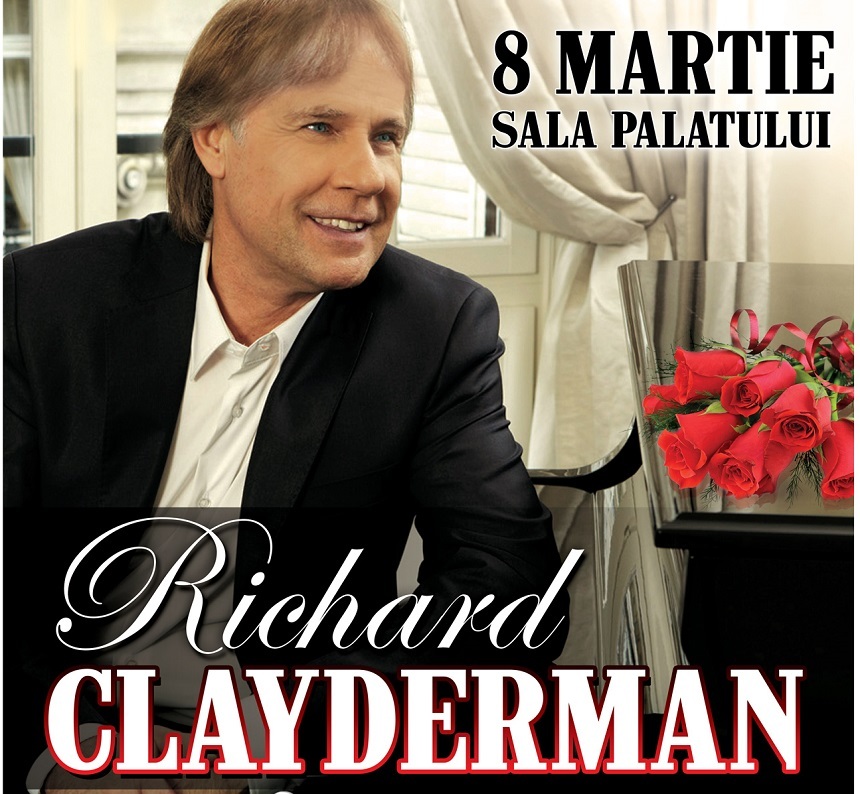 Richard Clayderman va susţine un nou concert în România, pe 8 martie 2018