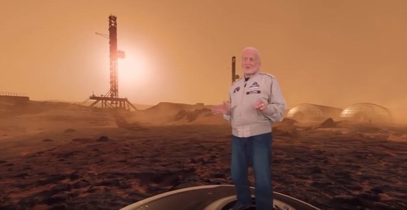 Buzz Aldrin a lansat un film VR despre colonizarea planetei Marte. VIDEO