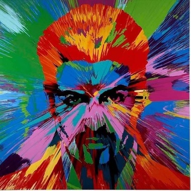 Un portret al cântăreţului George Michael, realizat de Damien Hirst, vândut la licitaţie cu 580.000 de dolari