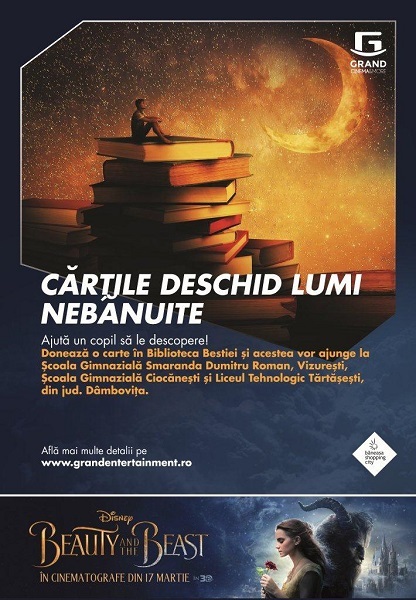 Vizitatorii Grand Cinema & More au donat peste 1.000 de cărţi în campania ”Biblioteca Bestiei”