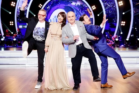 Gigi Căciuleanu, Andreea Marin, Florin Călinescu şi Mihai Petre vor dansa cu concurenţii rămaşi în emisiunea ”Uite cine dansează!”, difuzată de Pro TV