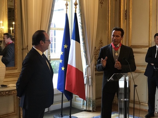 Arnold Schwarzenegger a primit Legiunea de Onoare pentru acţiunile sale ecologiste
