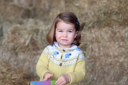 O fotografie a prinţesei Charlotte, care va împlini marţi vârsta de doi ani, publicată de casa regală britanică