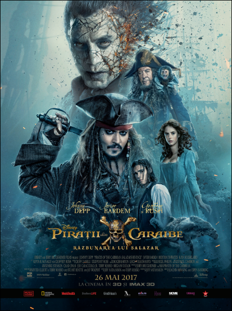 ”Piraţii din Caraibe: Răzbunarea lui Salazar” va avea premiera în cinematografele româneşti pe 25 mai. Biletele au fost puse în vânzare 