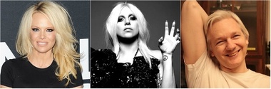 Pamela Anderson şi Lady Gaga s-au raliat cauzei lui Julian Assange