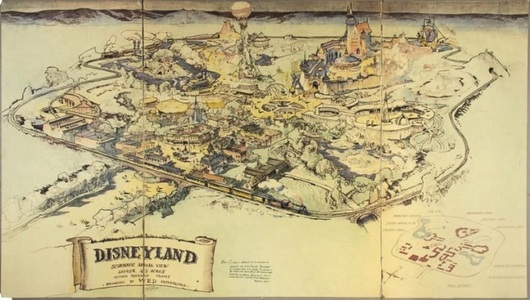 Harta originală a parcului tematic Disneyland, adjudecată la o licitaţie în California contra sumei de 700.000 de dolari