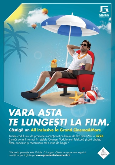 Filme şi meniuri complete la Grand Cinema & More, în perioada 10 iulie - 31 august