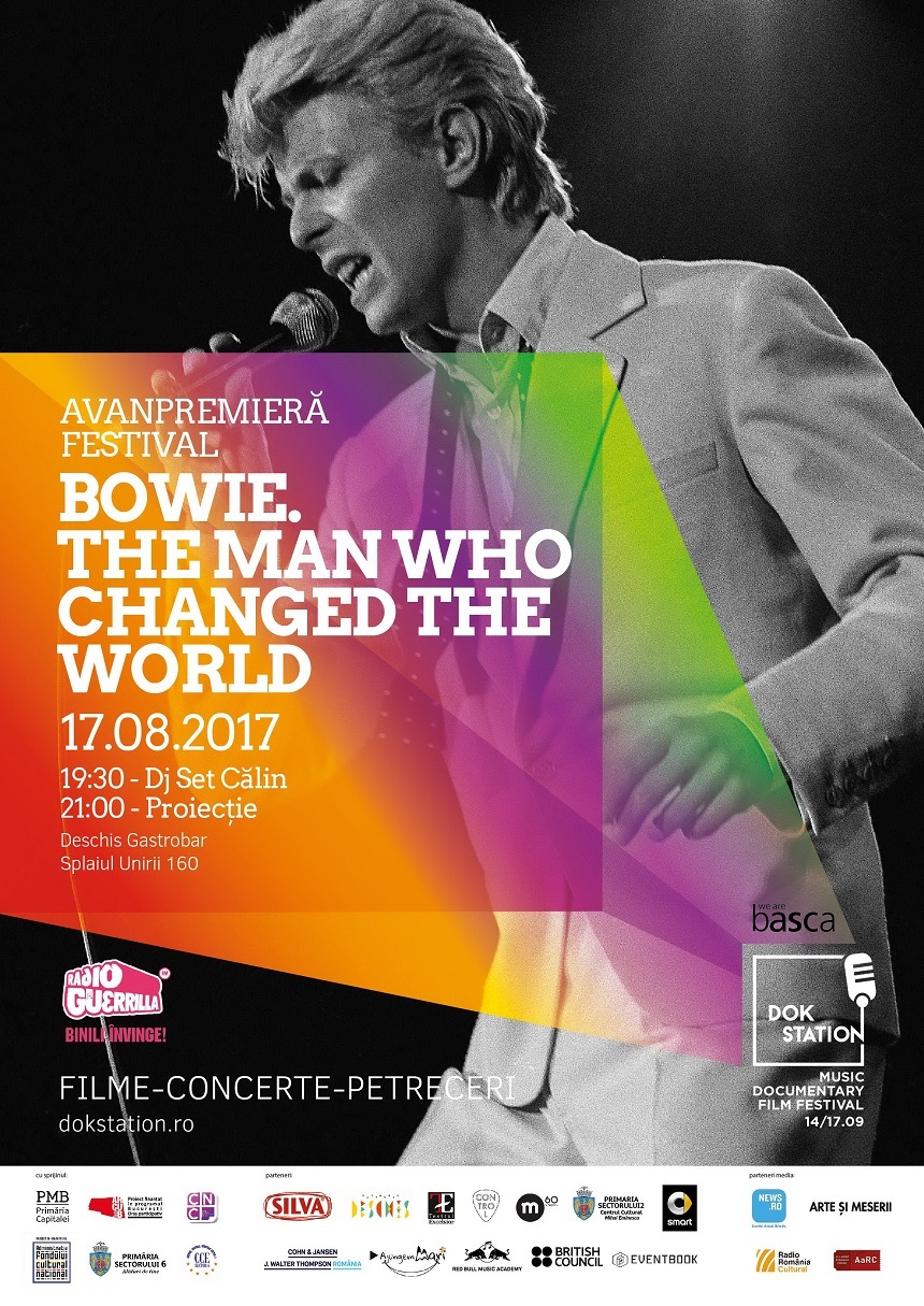 Documentarul "Bowie: The Man Who Changed the World” va fi proiectat la avanpremiera DokStation 2 - VIDEO