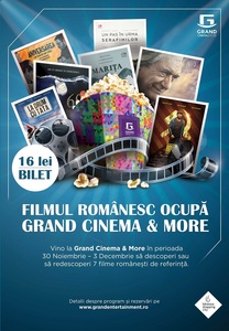 Şapte filme româneşti la ofertă în Grand Cinema & More
