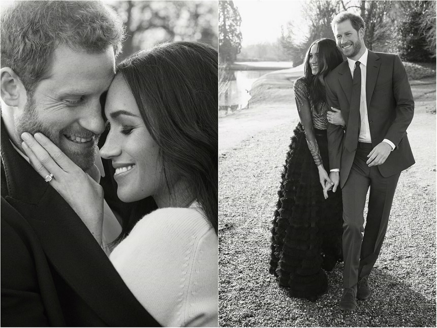 Prinţul Harry şi Meghan Markle au lansat o serie de portrete pentru a marca logodna

