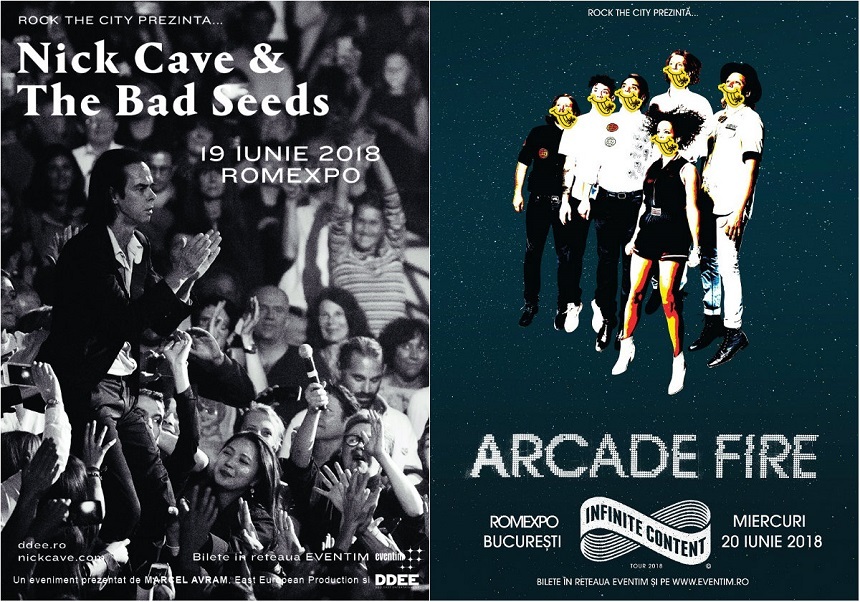 Nick Cave & The Bad Seeds şi Arcade Fire, în premieră la Bucureşti