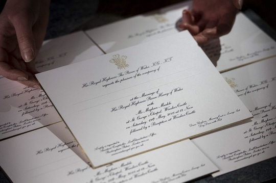 Invitaţii la nunta prinţului Harry cu Meghan Markle (Foto: Twitter/ Palatul Kensington)